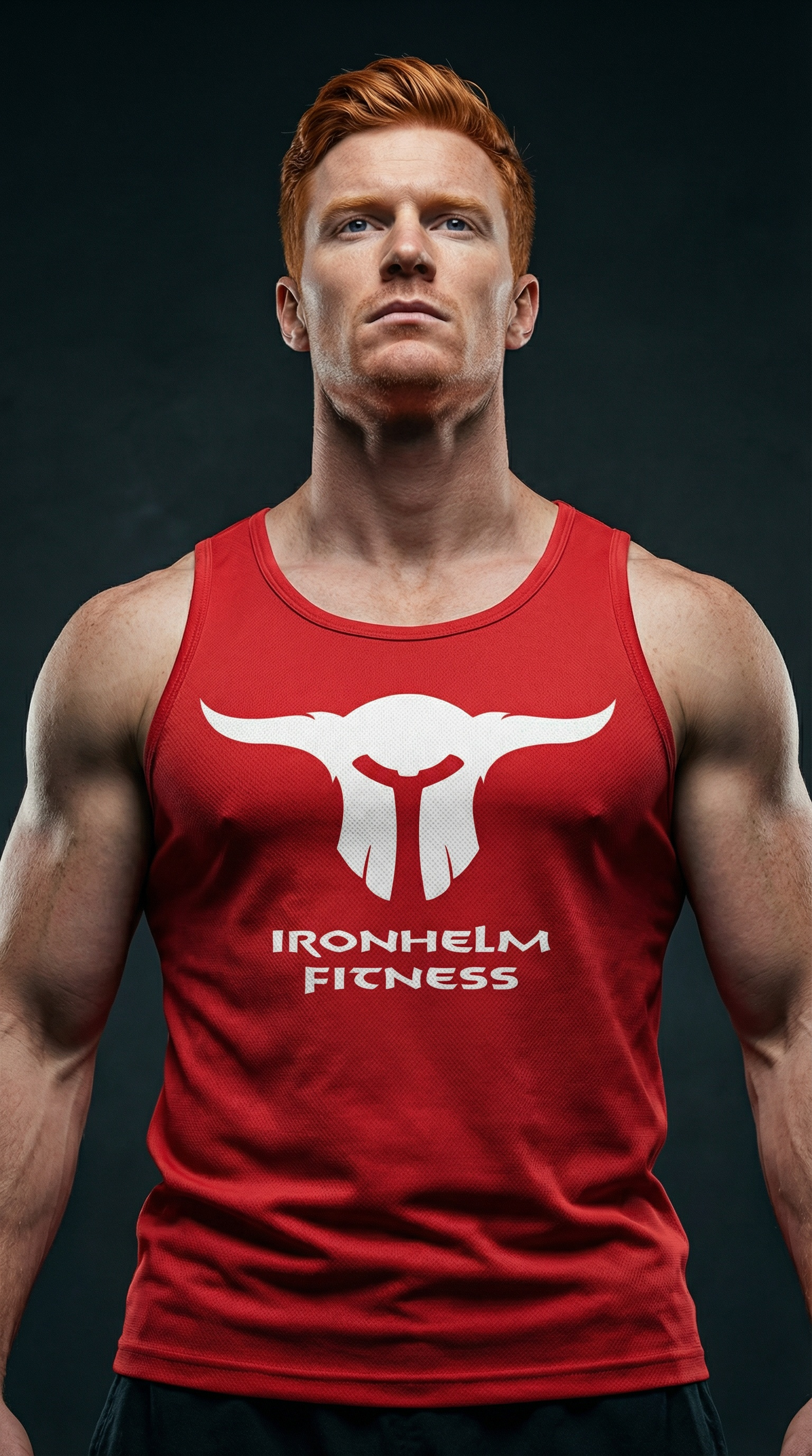 IRONHELM Fitness Tank Top (Red)