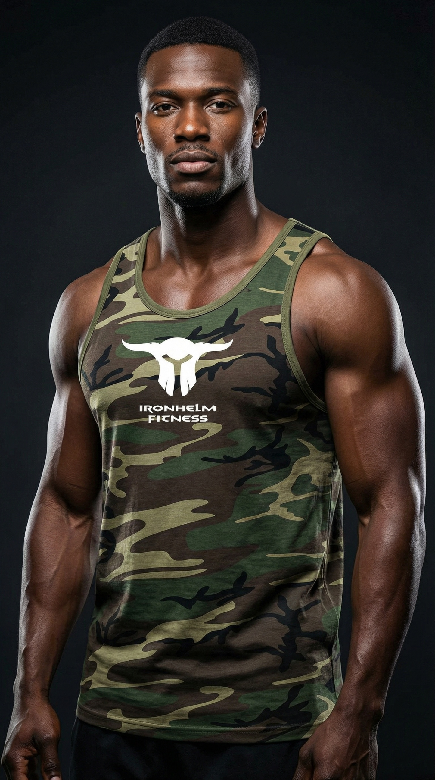 IRONHELM Fitness Tank Top (Camo)