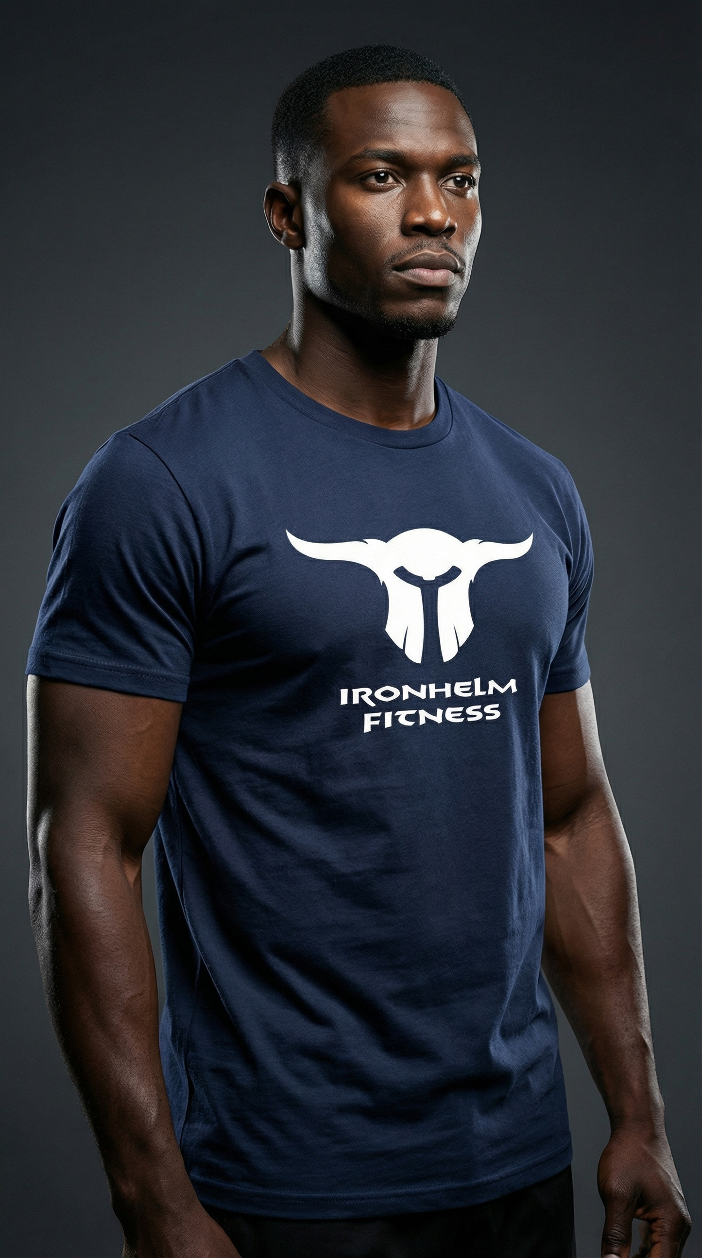 IRONHELM Fitness Shirt (Solid Navy)