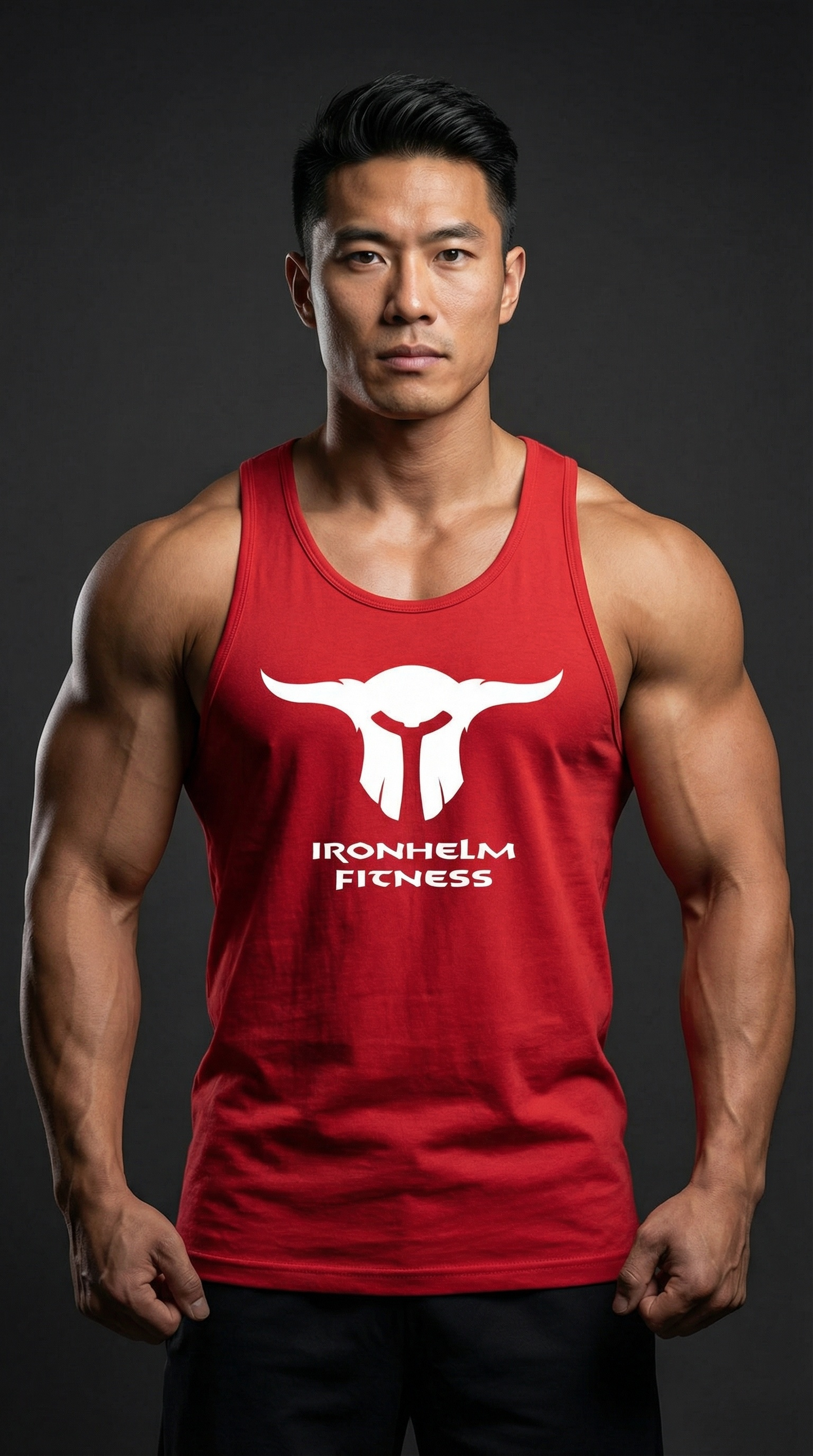 IRONHELM Fitness Tank Top (Red)