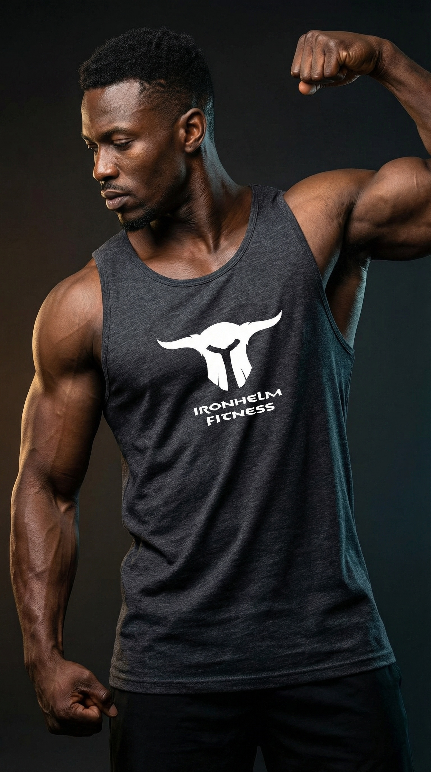 IRONHELM Fitness Tank Top (Charcoal)