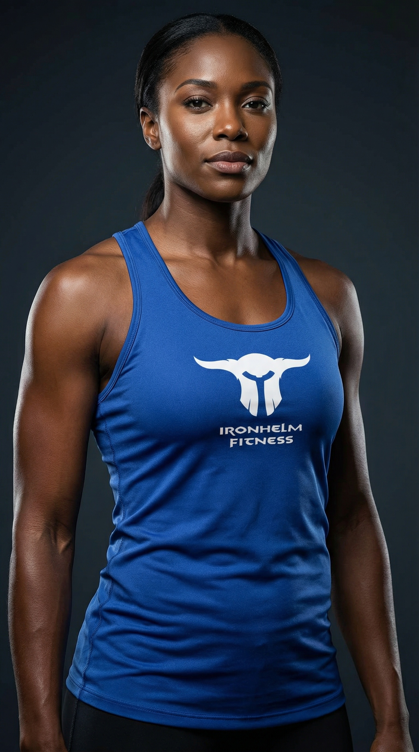 IRONHELM Fitness Racerback Tank (Sport Royal)