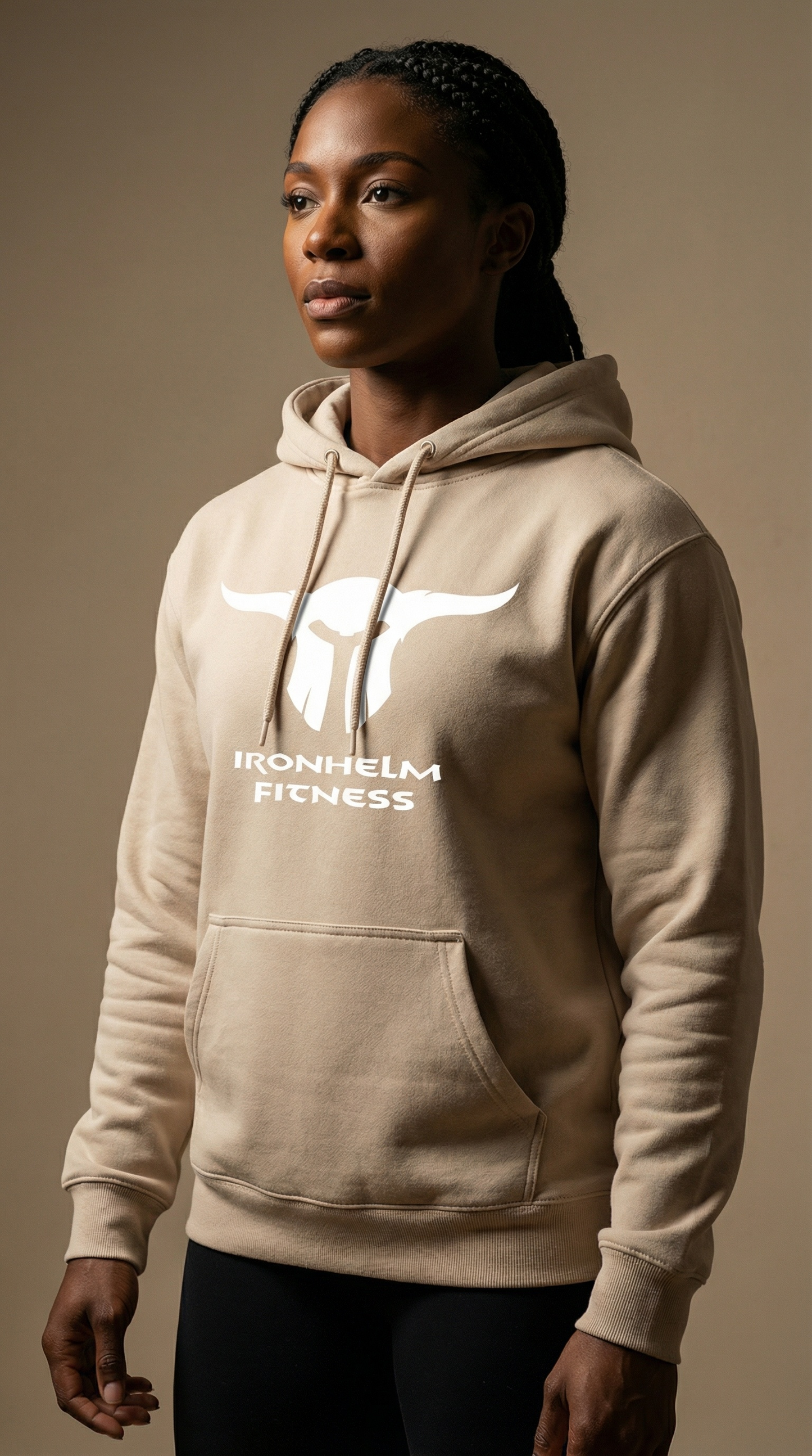 IRONHELM Fitness Hooded Pullover (Sandstone)