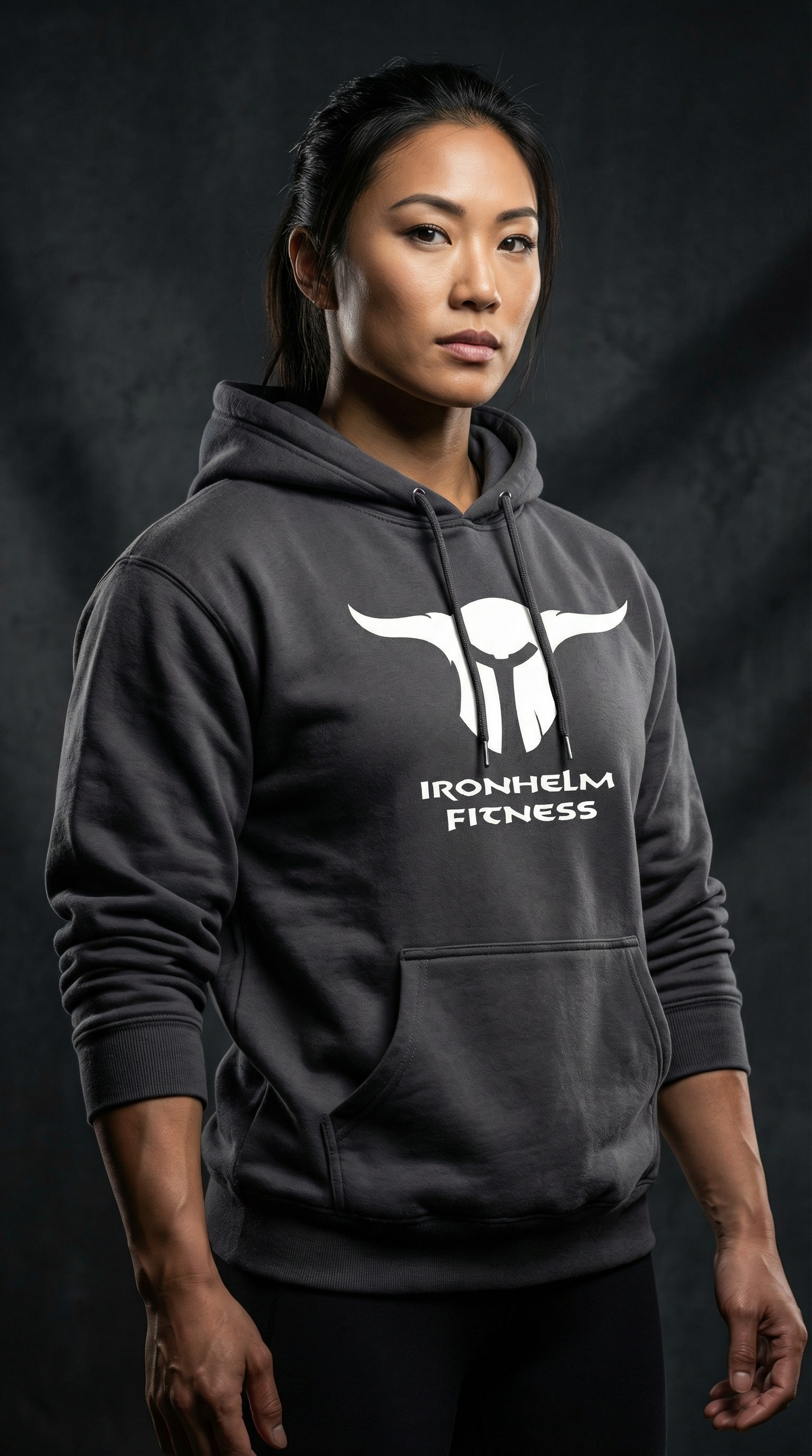 IRONHELM Fitness Hooded Pullover (Charcoal Grey)