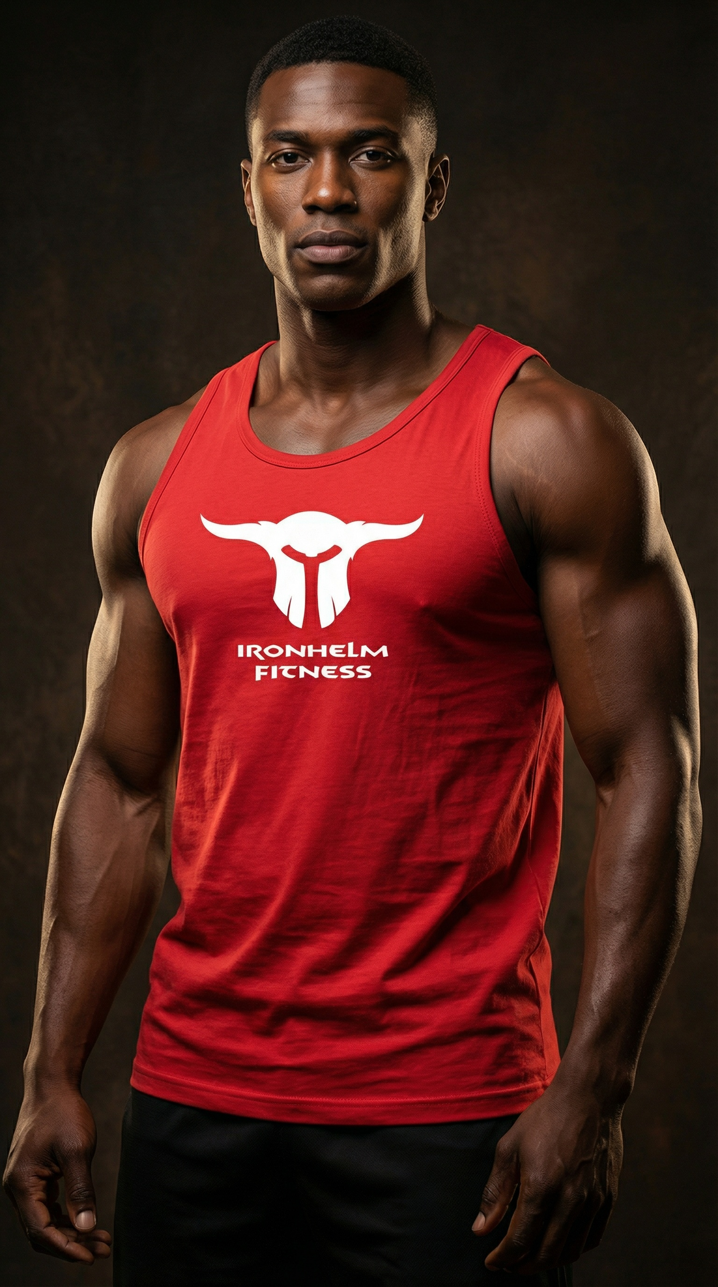 IRONHELM Fitness Tank Top (Red)