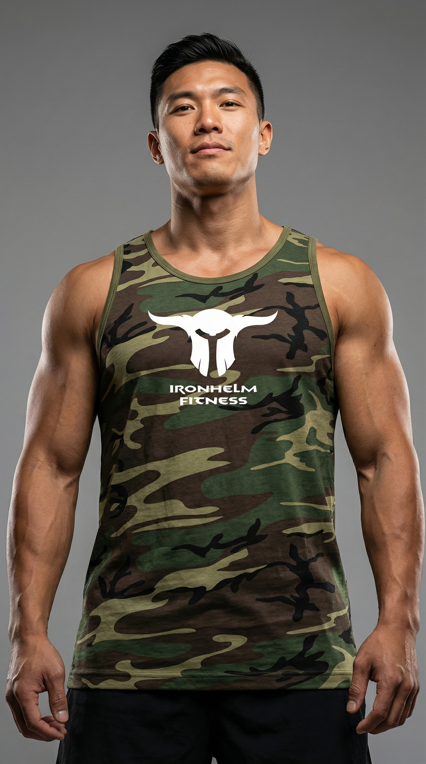 IRONHELM Fitness Tank Top (Camo)