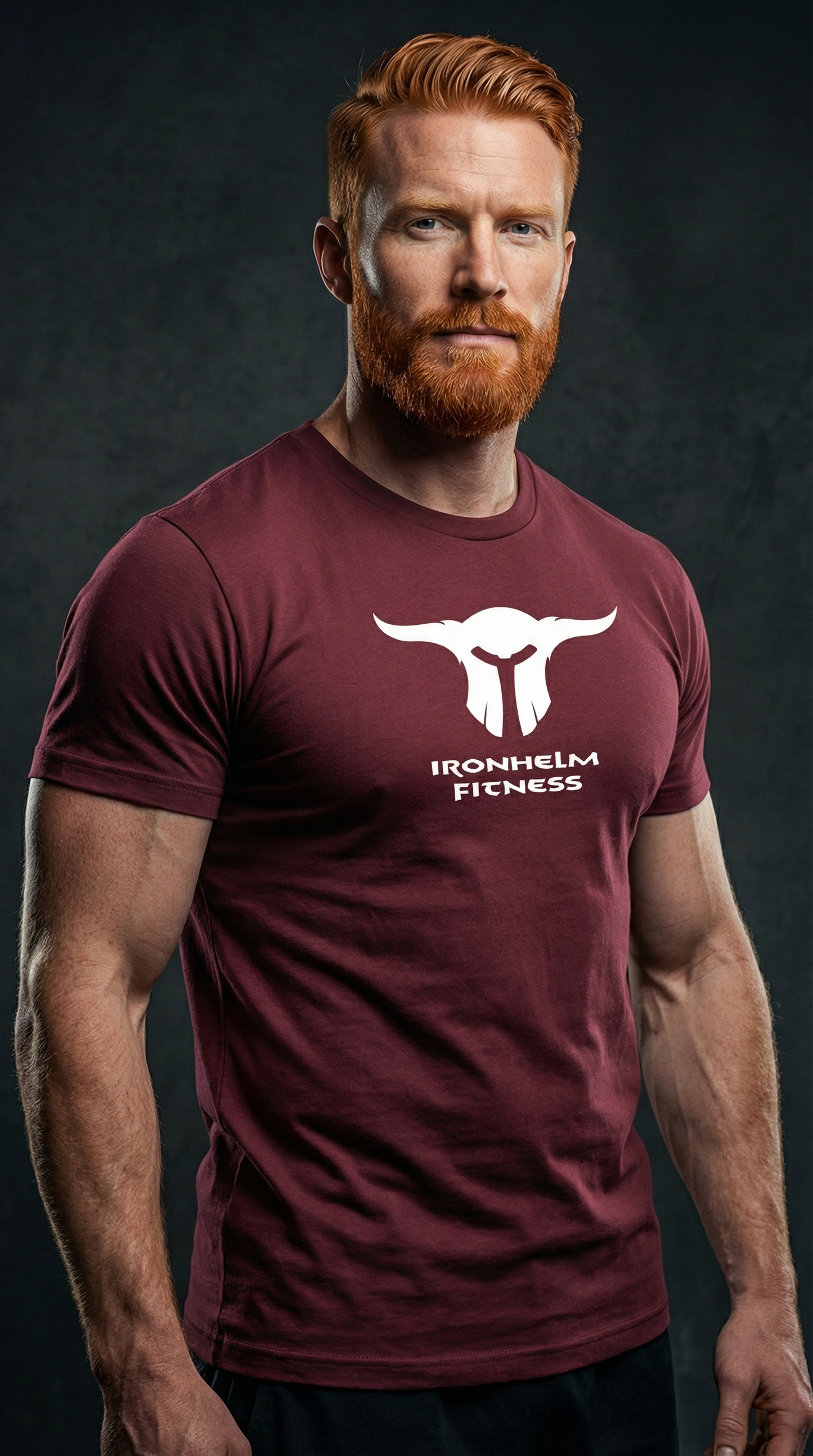 IRONHELM Fitness Shirt (Cardinal)