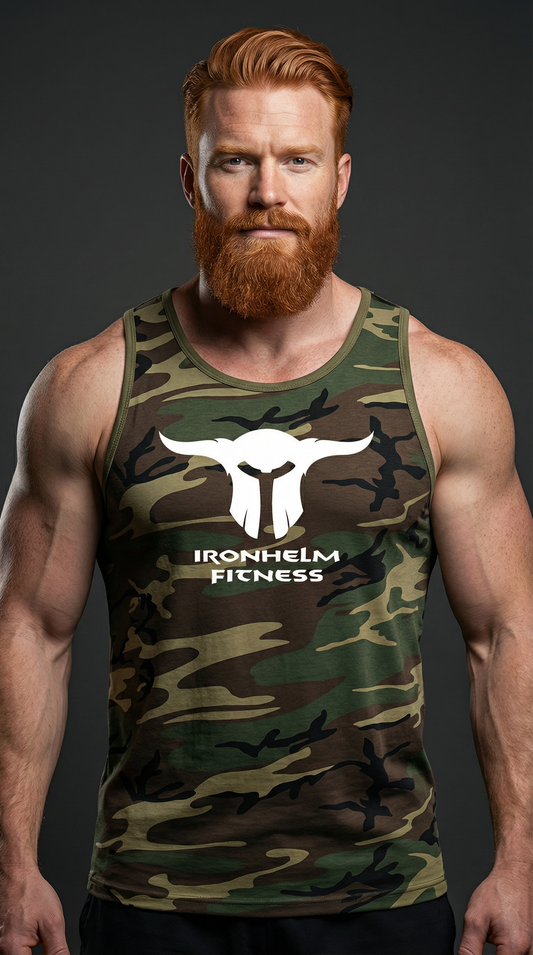 IRONHELM Fitness Tank Top (Camo)