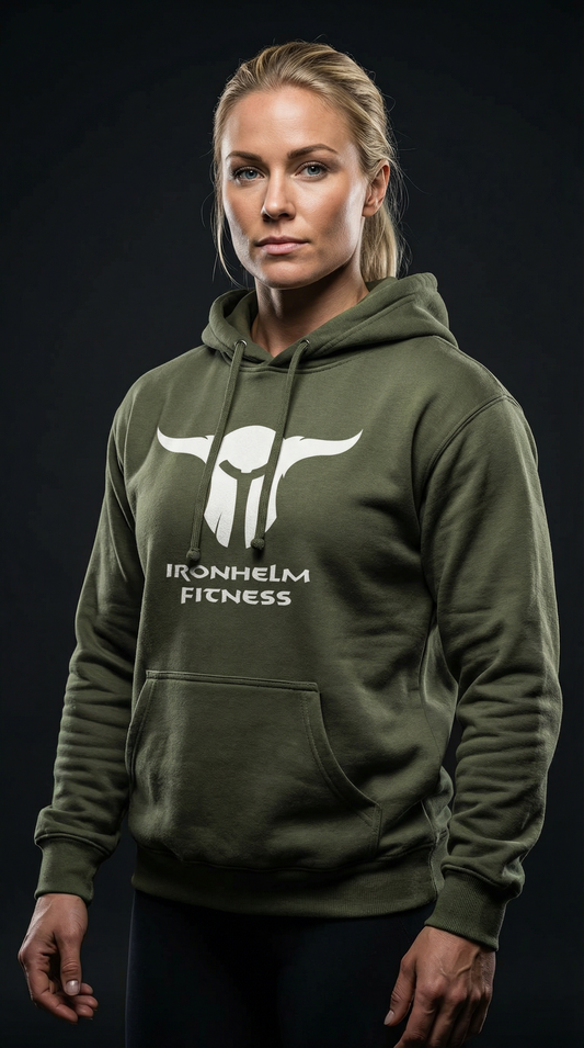 IRONHELM Fitness Hooded Pullover (Military Green)