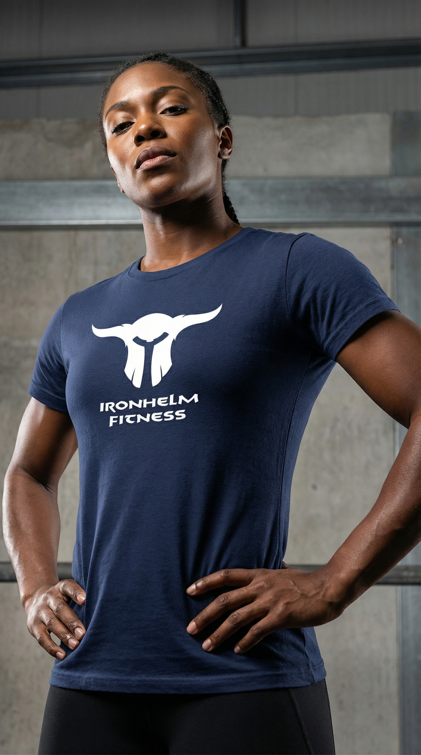 IRONHELM Fitness Shirt (Solid Navy)