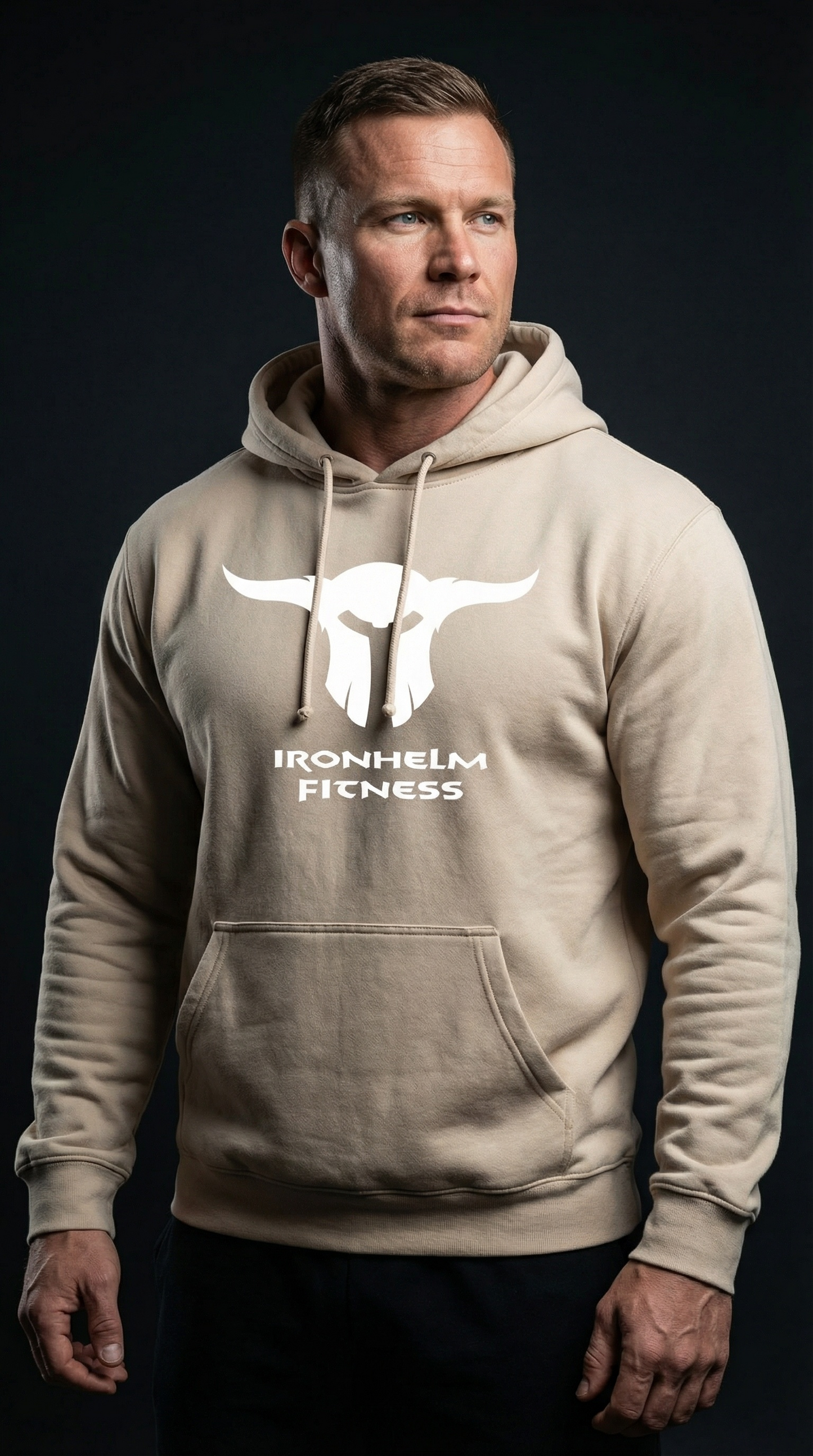 IRONHELM Fitness Hooded Pullover (Sandstone)
