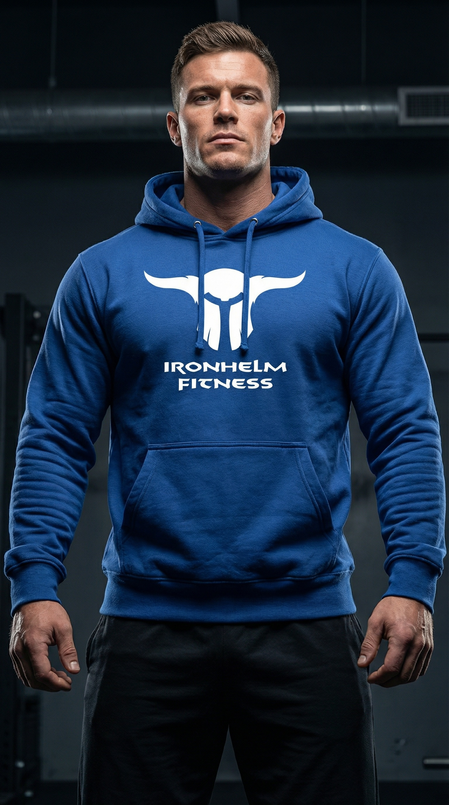 IRONHELM Fitness Hooded Pullover (Royal)