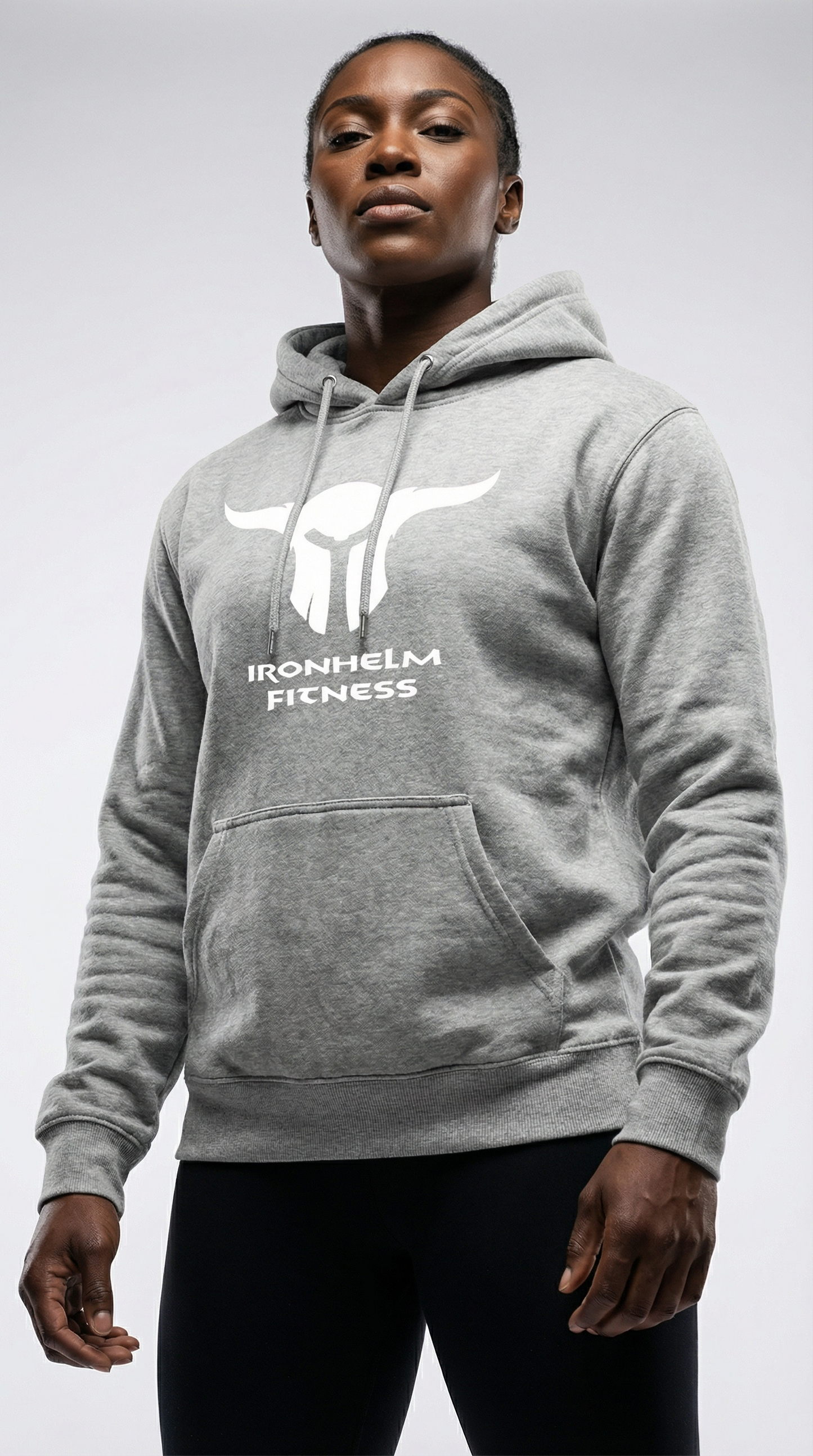 IRONHELM Fitness Hooded Pullover (Ash)