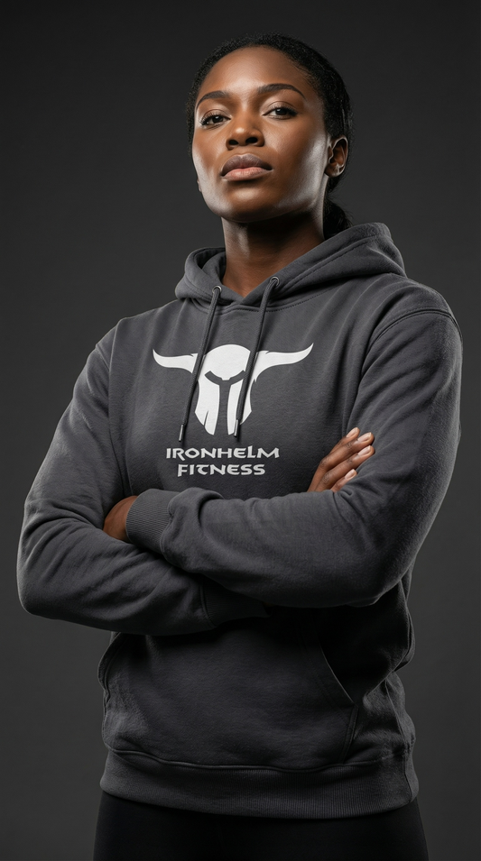 IRONHELM Fitness Hooded Pullover (Charcoal Grey)