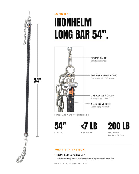 IRONHELM Long Bar 54"