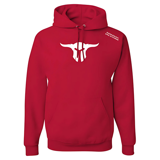 Barbarian Bar Hooded Pullover (Red)