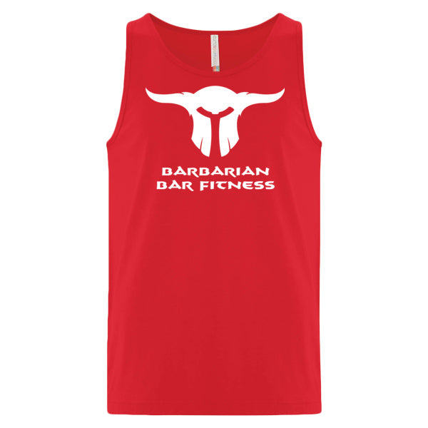 Barbarian Bar Fitness Tank Top (Red)