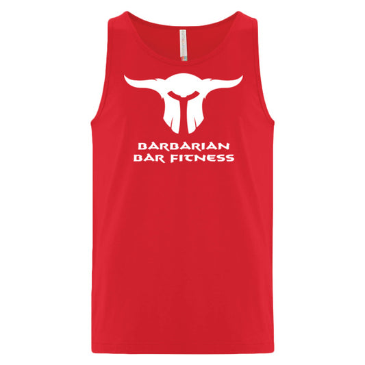 Barbarian Bar Fitness Tank Top (Red)